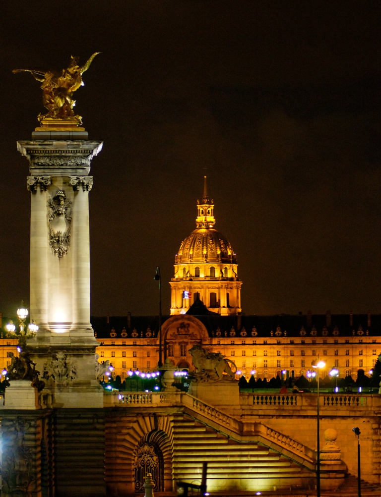 Paris by night - Les invalides - Pont Alexandre III